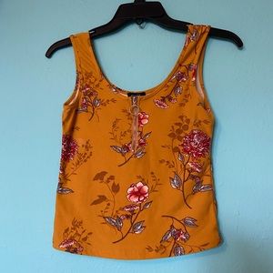 Cute floral crop top cami